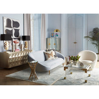 Paule Marrot Black and White Abstract Series 1 with Baxter Sectional