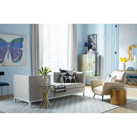 lampert tete a tete marcello lounge chair living room - styled view