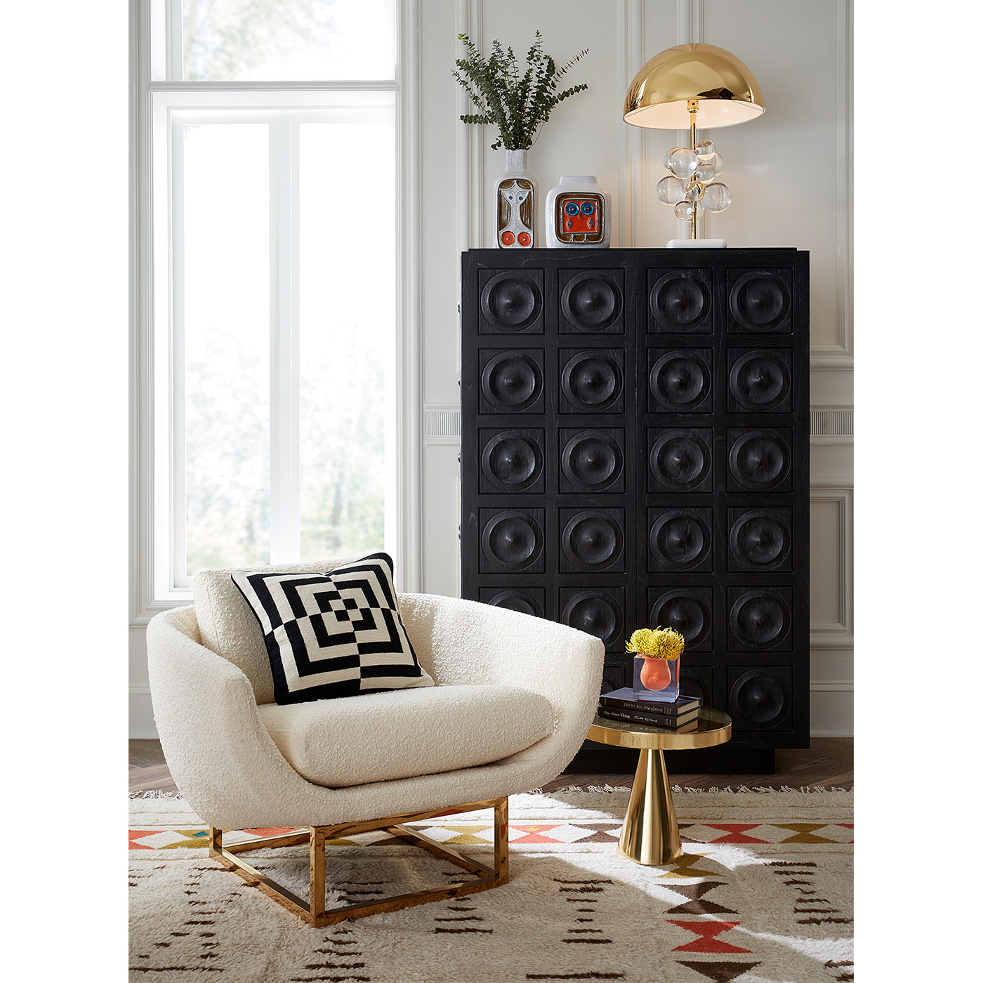 globo table lamp clear antwerp circles cabinet beaumont chair - styled view