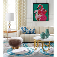 milano hand tufted rug blue purple - styled view 1