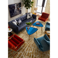 claridge sofa belfast stone linen - back view