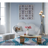 kidney ottoman shearling ether cloud sofa harlequin eye cocktail table living room - styled view