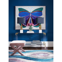 milano hand tufted rug blue purple - styled view 4
