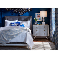 lampert king bed totem table lamp siam three-drawer chest bedroom - styled view