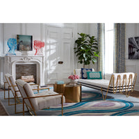 milano hand tufted rug blue purple - styled view 5