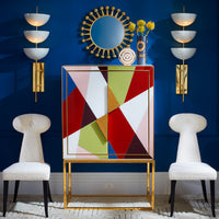 lisbon sconce baxter t-arm chair - styled view