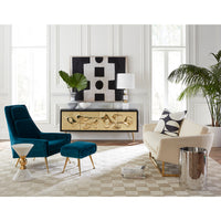 reform credenza carnaby table lamp berlin candle holders vignette - styled view