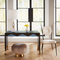 rondo dining chiar arcade console desk - styled view