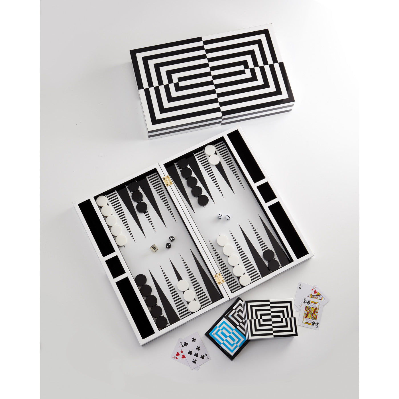 op art lacquer game collection - styled view