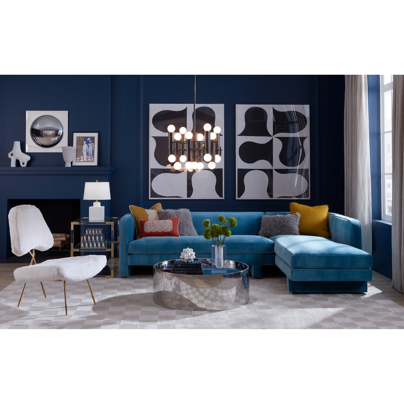 sunset sectional - styled view