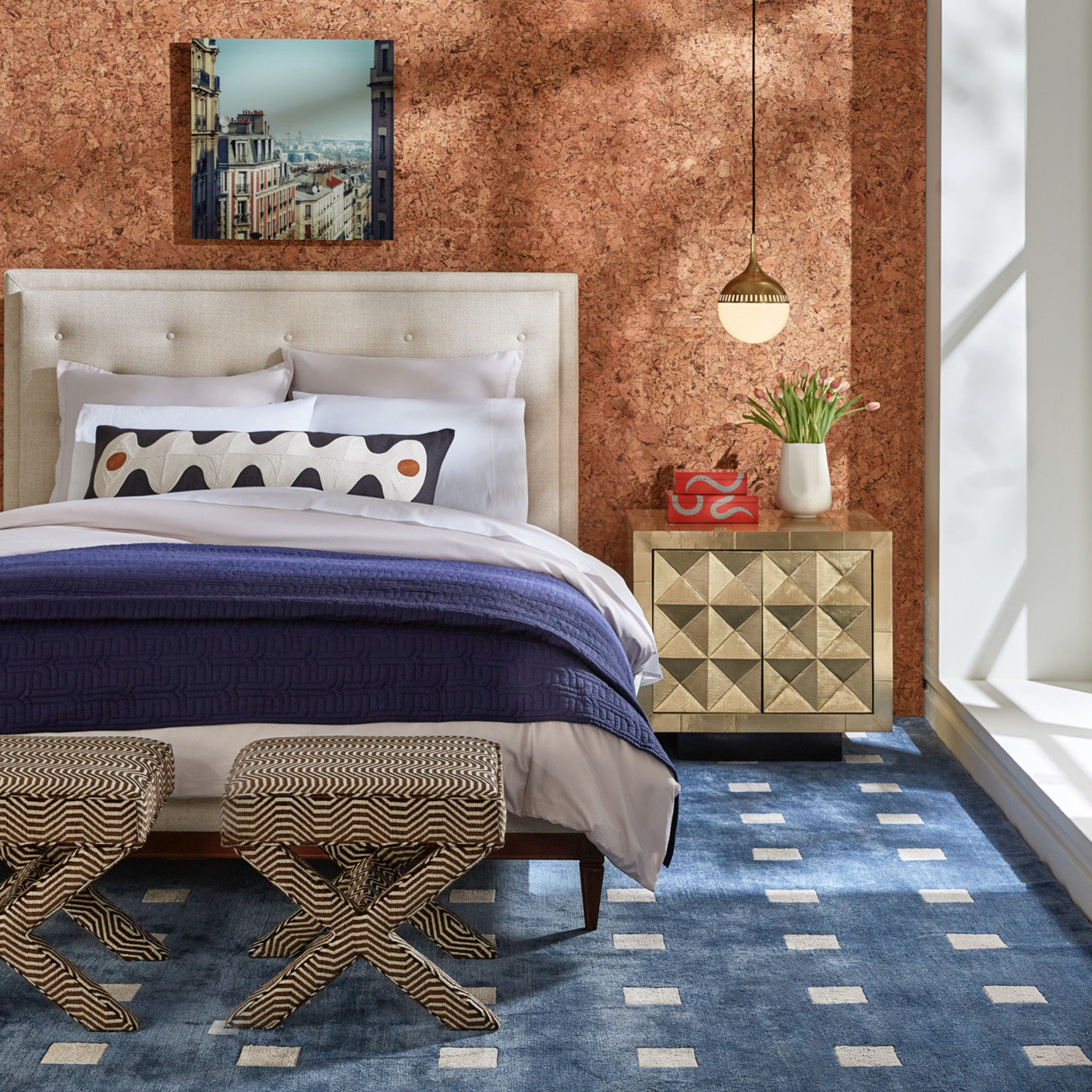 toklas lumbar pillow with serpentine bed