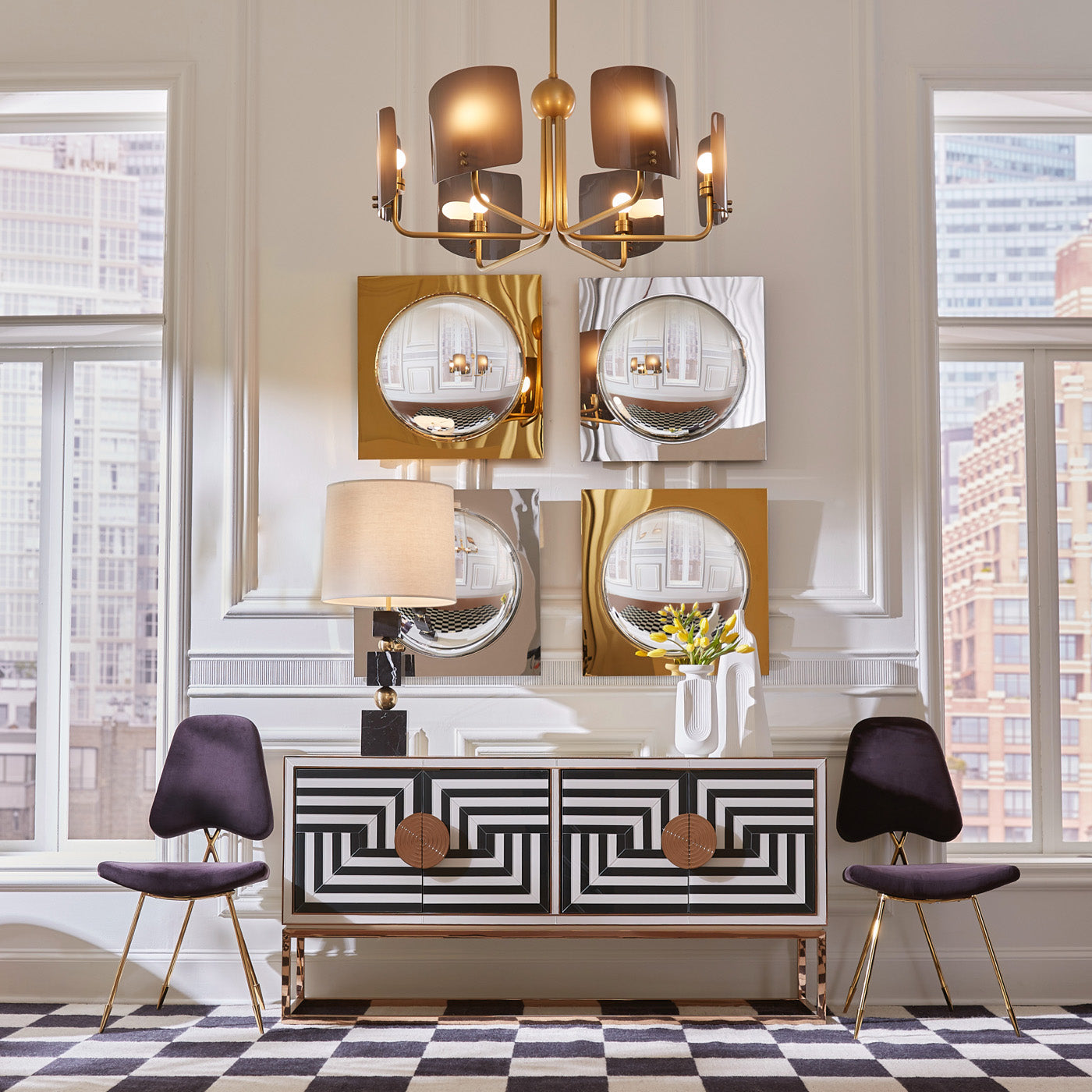 Jonathan Adler 大皿 Op Art 64