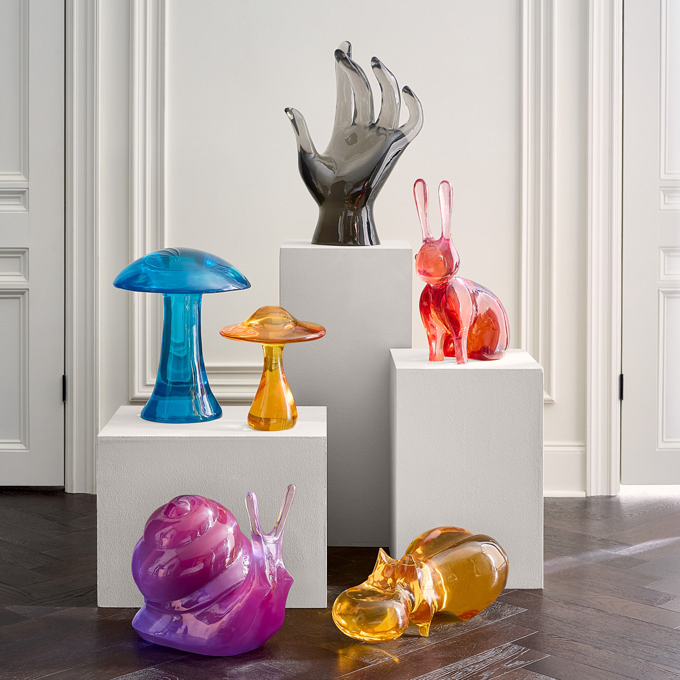 Turquoise Acrylic Mushroom Objet in Acrylic | Jonathan Adler