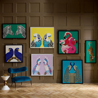 Macaw Beaded Art - styled view