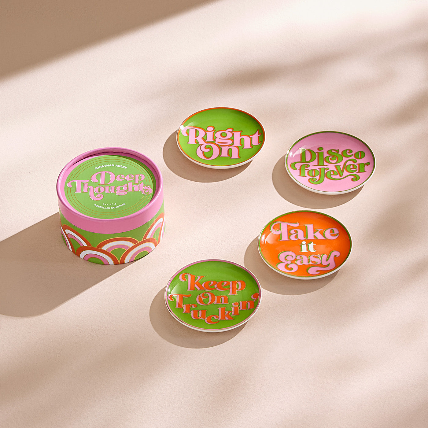 Deep Thoughts Coasters - styled view