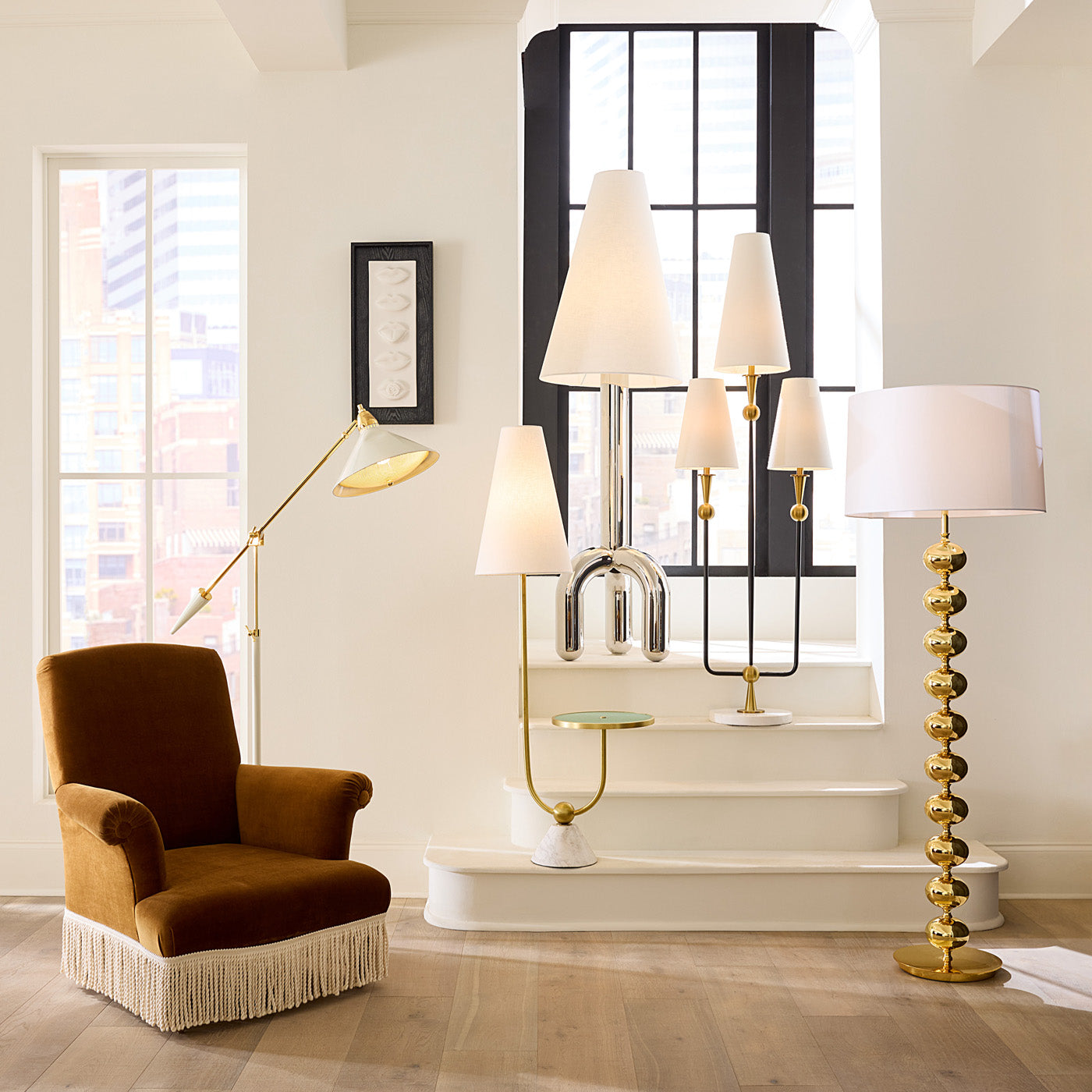 Gala Vertical Art with Bonaparte Chair