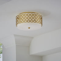 parker flush mount nickel - styled view
