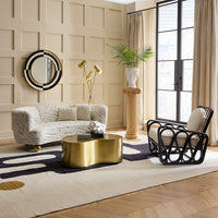 Aphrodite Vase with Parker Curved Sofa