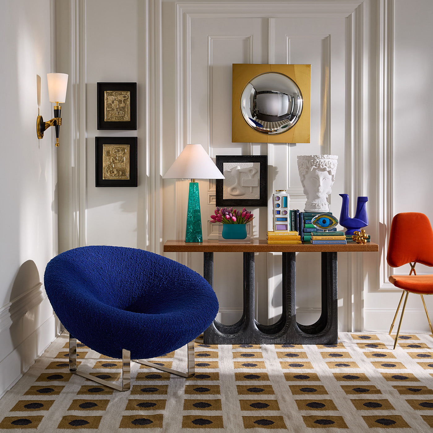 Bond Flatweave Rug in Llama Wool Blend | Jonathan Adler