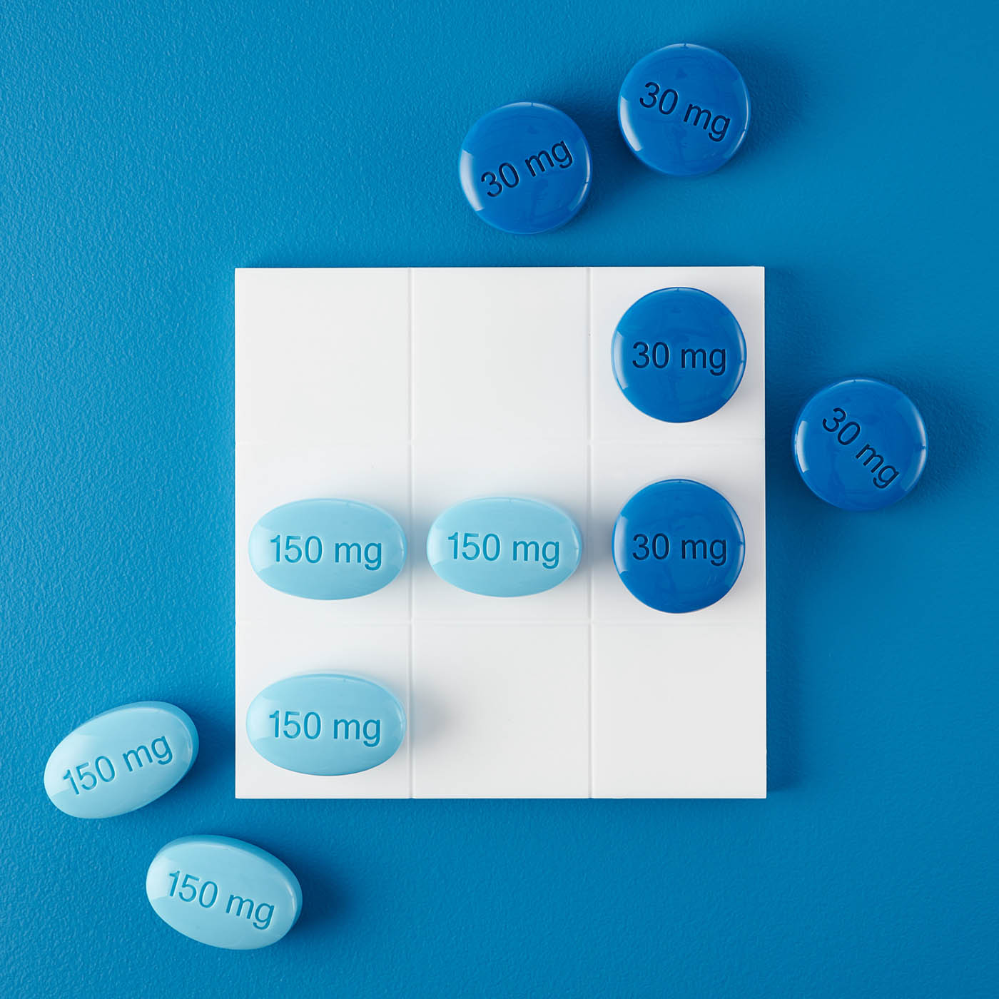 Full Dose Acrylic Tic-Tac-Toe Set - styled view