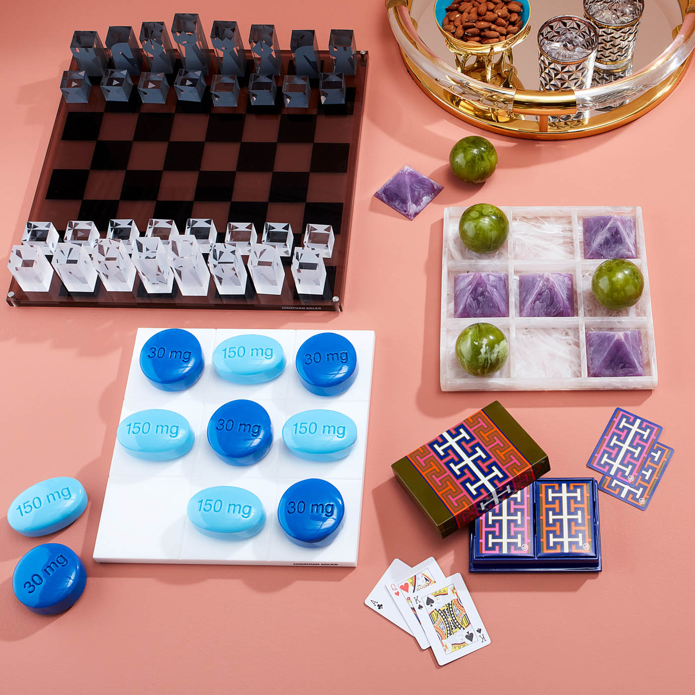 Mustique Tic Tac Toe Set - group view