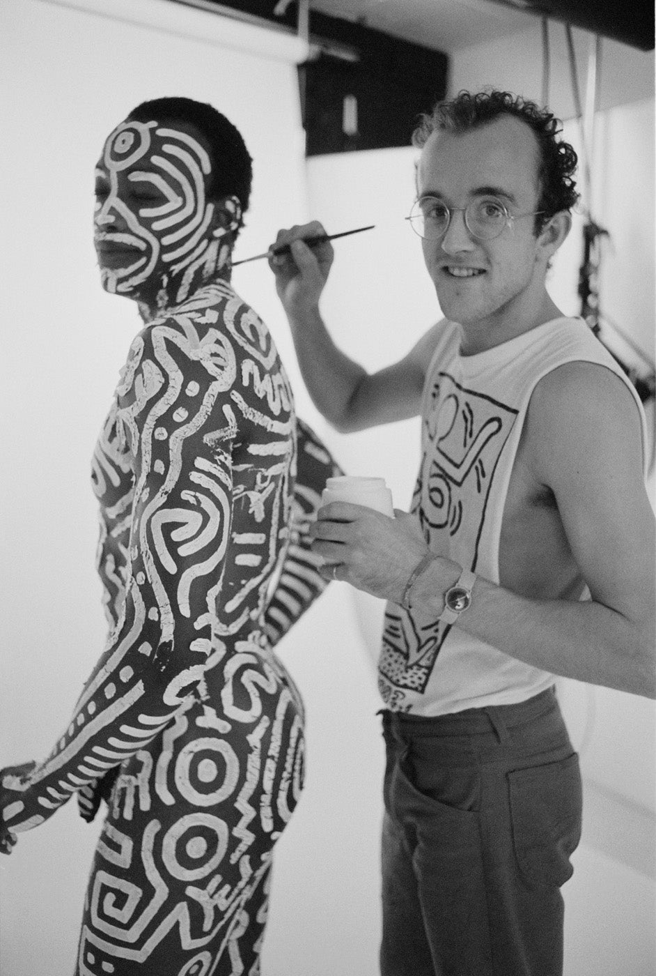 "Keith Haring and Bill T. Jones" from Getty Images