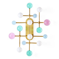 Globo Fretwork Sconce - styled view