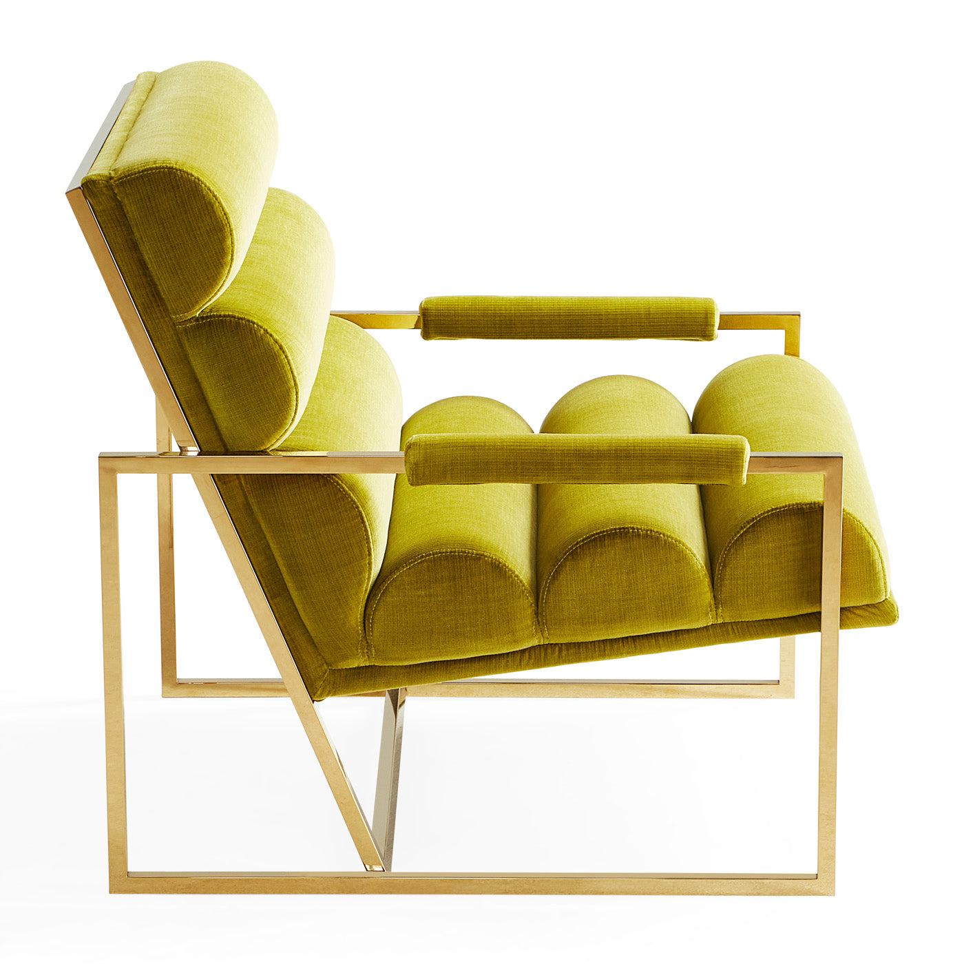 Goldfinger Lounge Chair Duquette Pear - back view