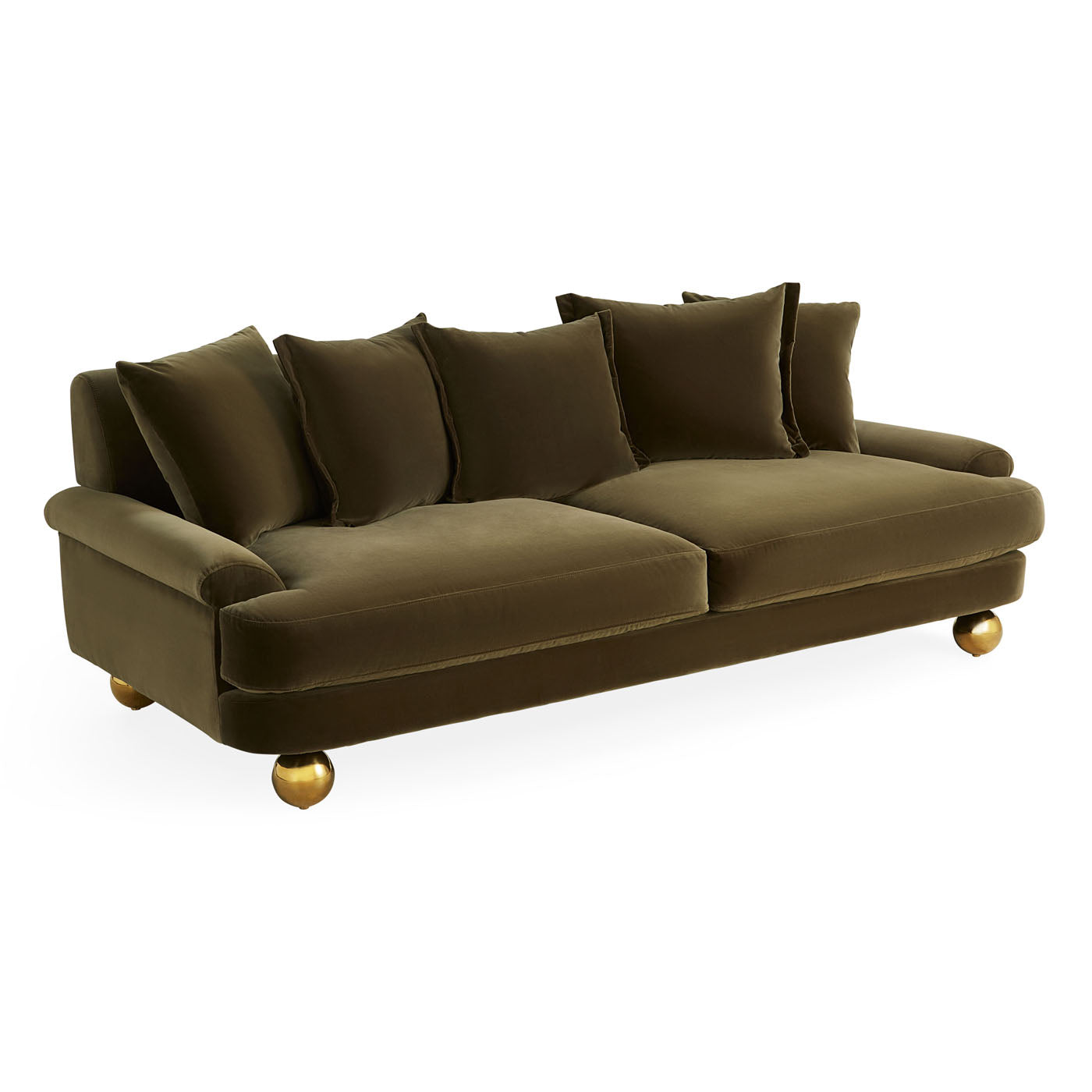 Greenwich Sofa Vincenza Sage - angle view