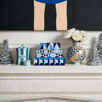 vice edibles canister sorrento lacquer boxes versailles puzzle vase holiday mantle - styled view