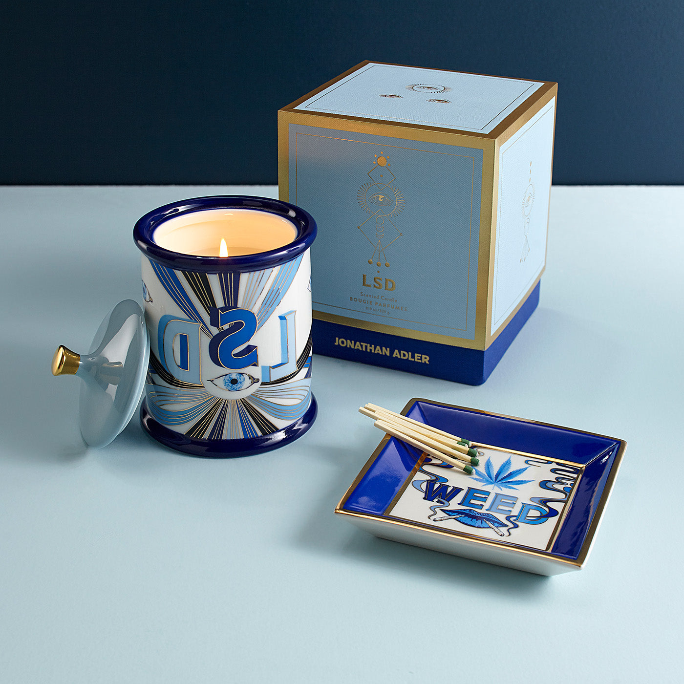 druggist weed square tray druggist lsd candle - styled view