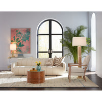 bellport floor lamp brigitte sofa riviera cocktail table - styled view