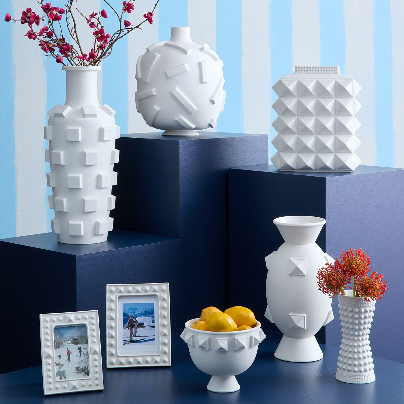 Charade vases - group view