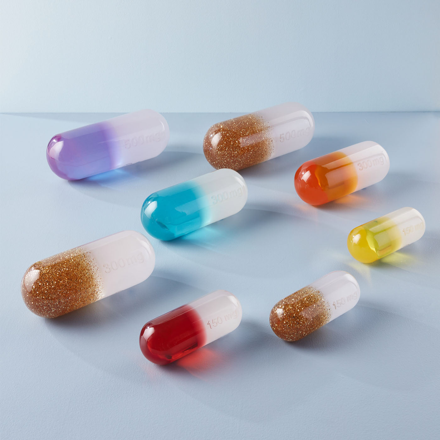 acrylic pill collection - styled view