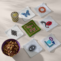 snake cocktail napkins - group view