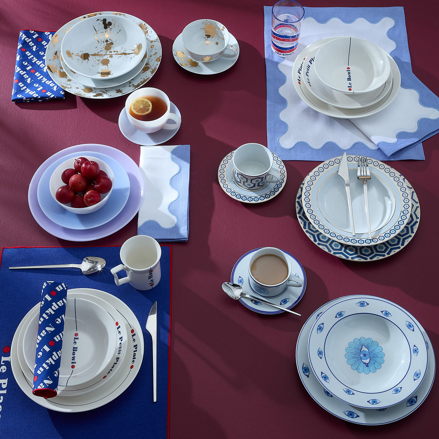 1948 salad dessert plate - holiday dinnerware shot