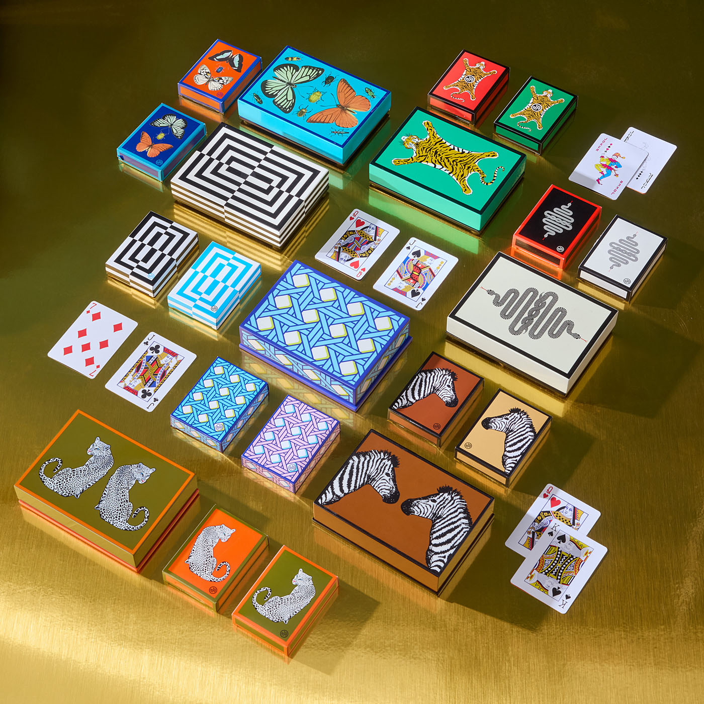 Zebra Lacquer Card Set in Lacquer | Jonathan Adler