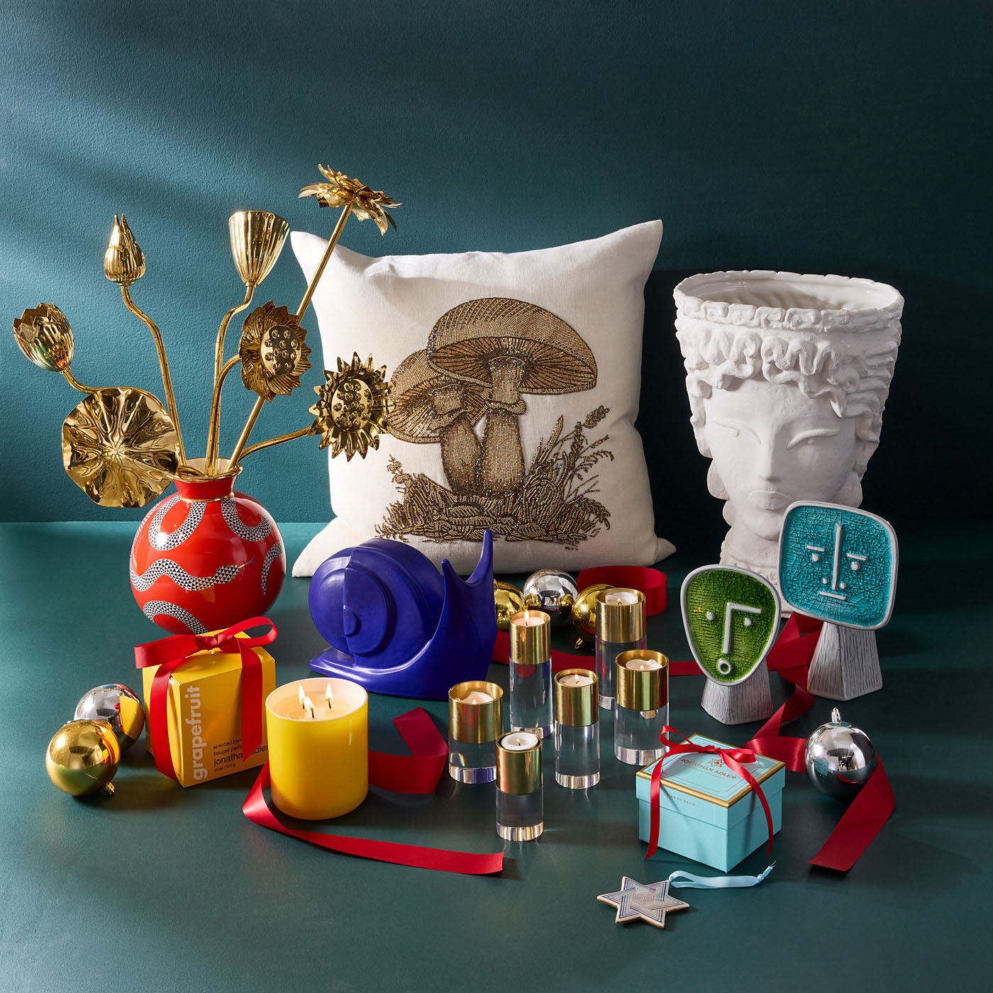 Brass Flowers Bouquet - holiday gifts shot