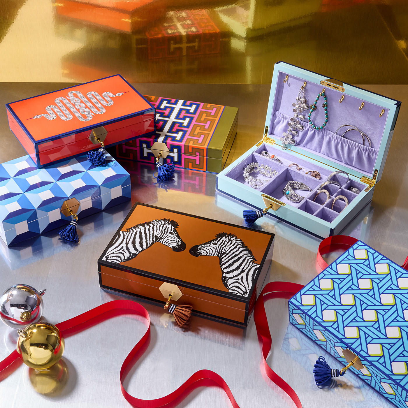 Basketweave Lacquer Jewelry Box | Jonathan Adler