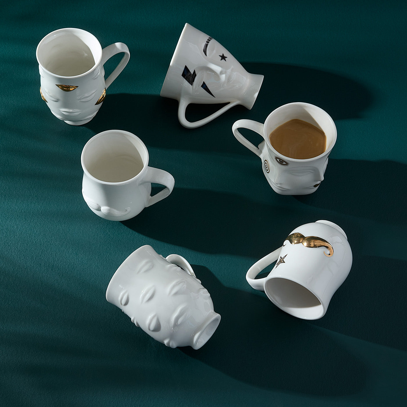 gala mug porcelain white - holiday shot