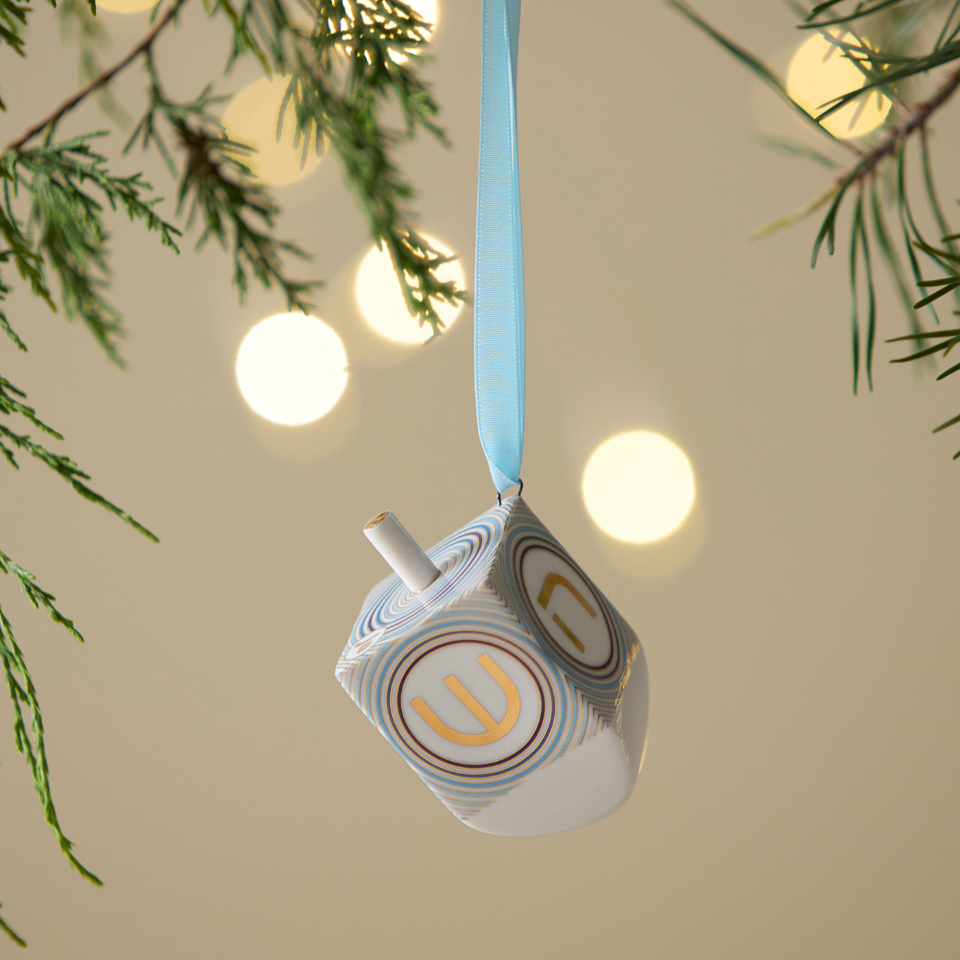 Dreidel Ornament - styled view
