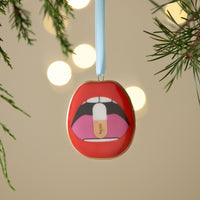 Lips Full Dose Ornament - styled view