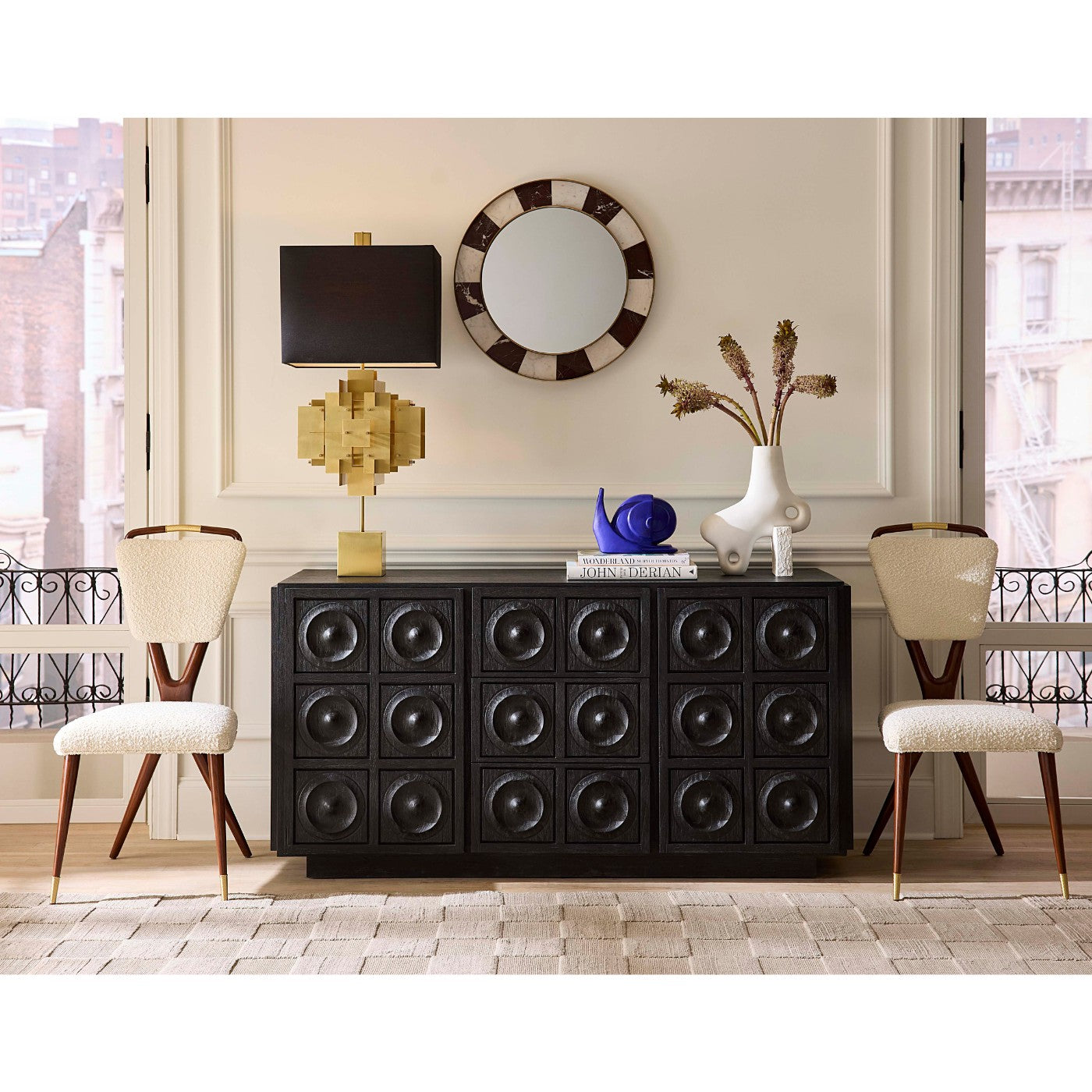 Torino Walnut X-Back Dining Chair