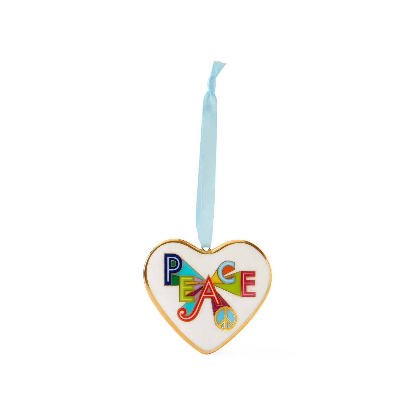 Peace & Love 2025 Ornament - back view