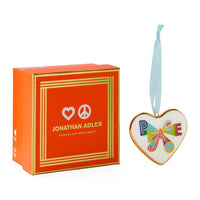 Peace & Love 2025 Ornament with box - back view