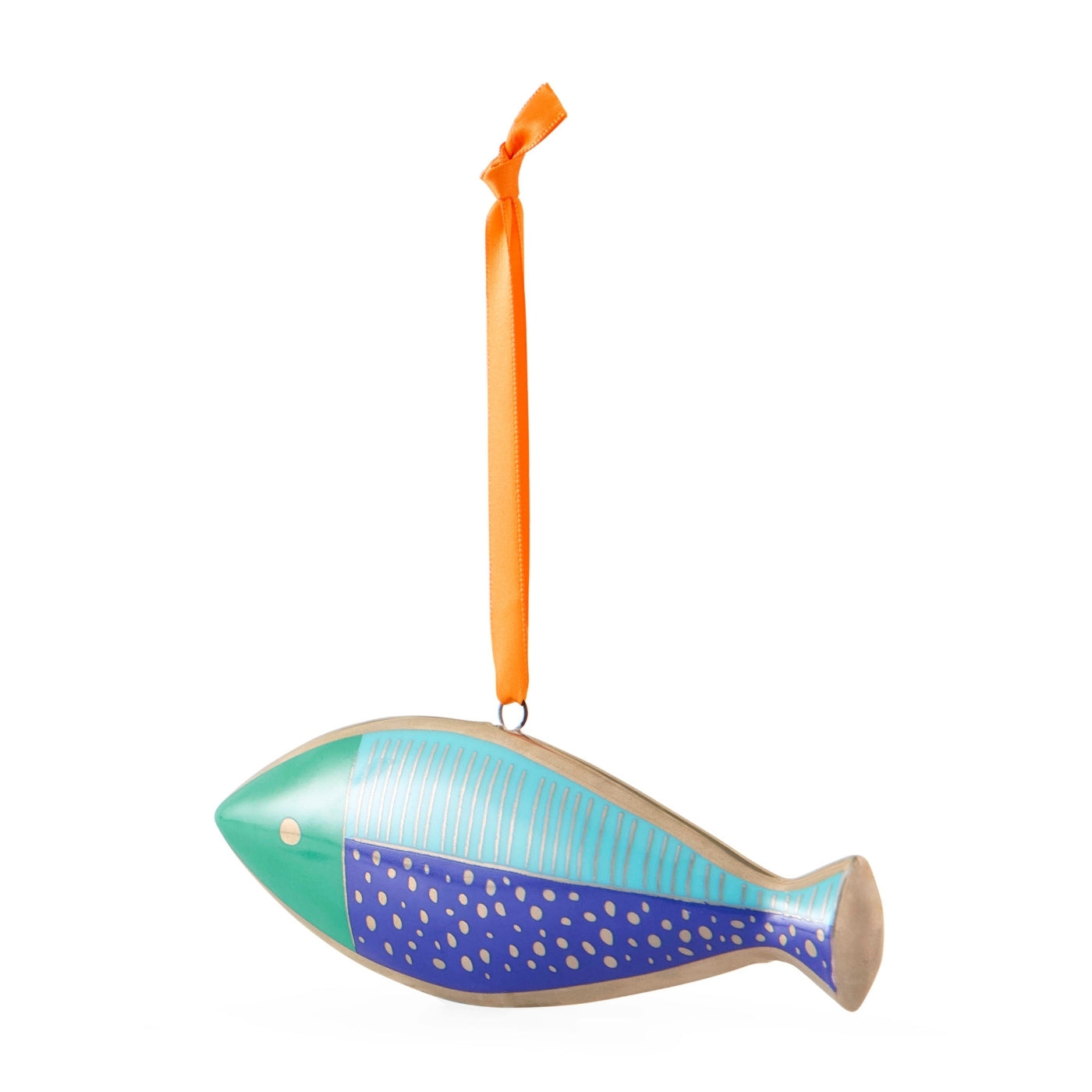 School of Fish Ornament Set - fish 2 back angle view