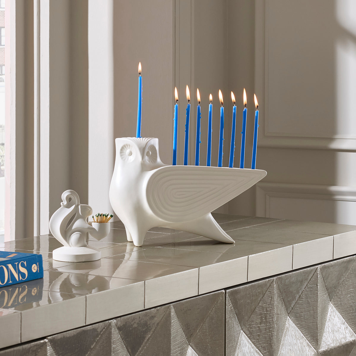 Menagerie Owl Menorah