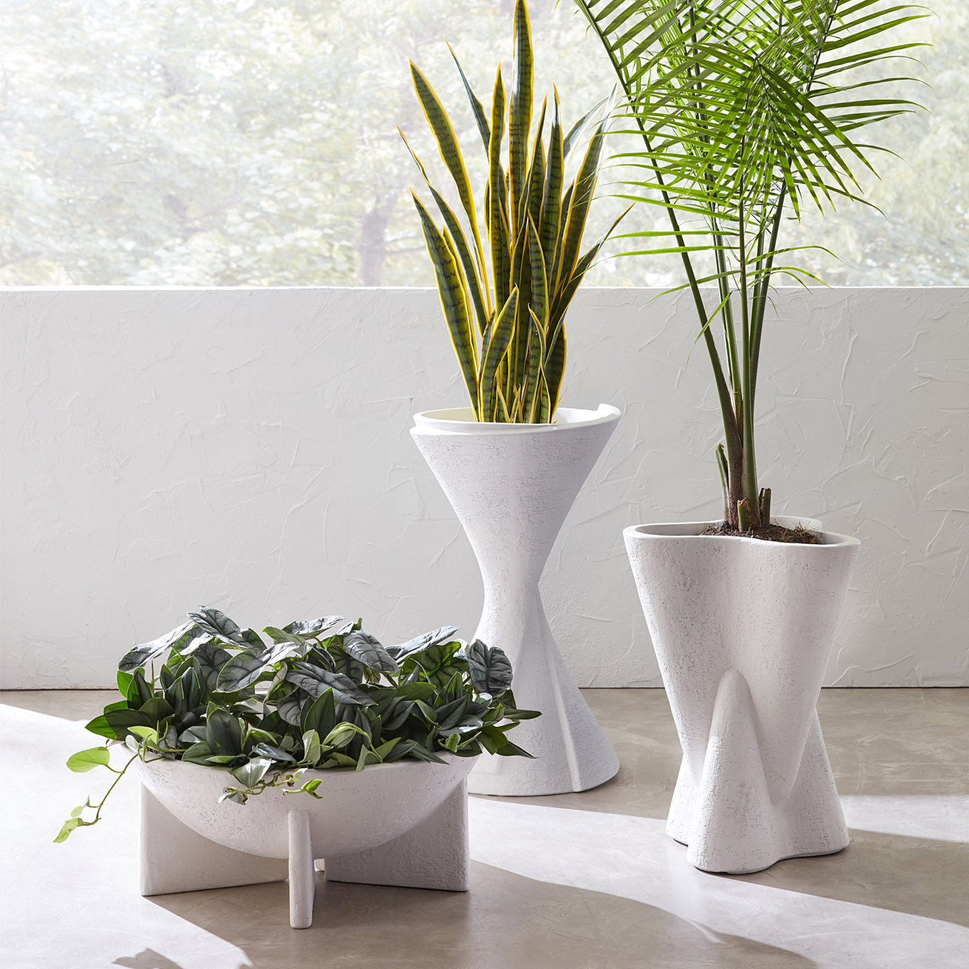Hans Tall Planter - group view