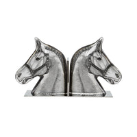 Horse Head Bookends - styled view