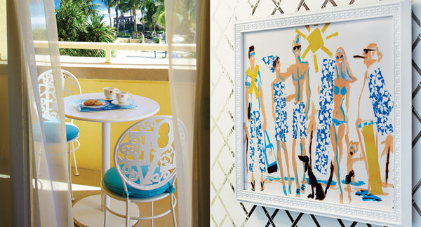 Eau Palm Beach Balcony and Art